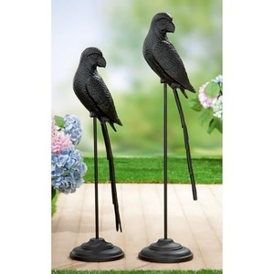 Handmade Eco-Friendly Durable Aluminum Parrot Sculpture Modern Design 21D X 21W X 97H Tabletop Display for Home Office - Product Image 4