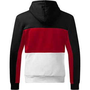 เสื้อฮู้ดดี้ผู้ชายแฟชั่นดีไซน์ใหม่ปี 2025 แบบสองสีในตัวเดียว ขายส่ง ไซส์ใหญ่พิเศษ - Product Image 3