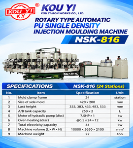 Machine de moulage par injection automatique de PU de type rotatif à 24/30 stations - Product Image 6
