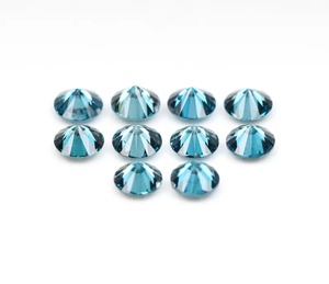 Diamant de laboratoire HPHT de 1,06 carat, taille brillant ronde de 3,0 mm, couleur fantaisie, 10 pièces - Product Image 3