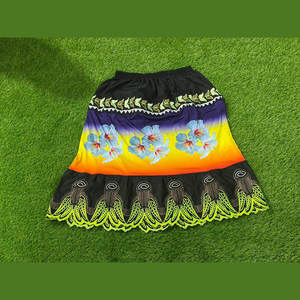 Jupe courte traditionnelle pour femmes sur mesure, nouveau design, polyester, broderie, style décontracté, vêtements de plage, micronésien, polynésien, haute qualité - Product Image 2