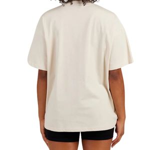 T-shirt en coton pour femme, coupe ample et décontractée, manches courtes, col rond, confortable, streetwear, fabricant OEM ODM, vente en gros - Product Image 3