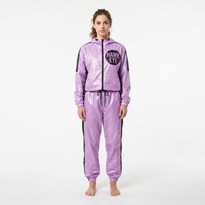 Ensemble survêtement coupe-vent personnalisé pour femme – Vêtements de sport urbains en gros - Product Image 5