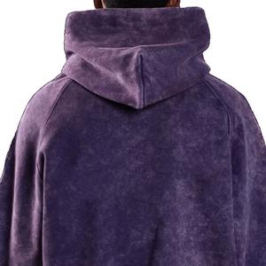 High Quality Winter Street Wear <b>Men</b> Acid Wash Digital Printing Cotton Blended Oversized <b>Pullover</b> Hoodies - Product Image 6
