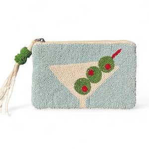 Latest design hand pouch beaded cactus embroidery seed beads handmade coin <b>purse</b> with customized color for women and <b>girls</b> - Product Image 1