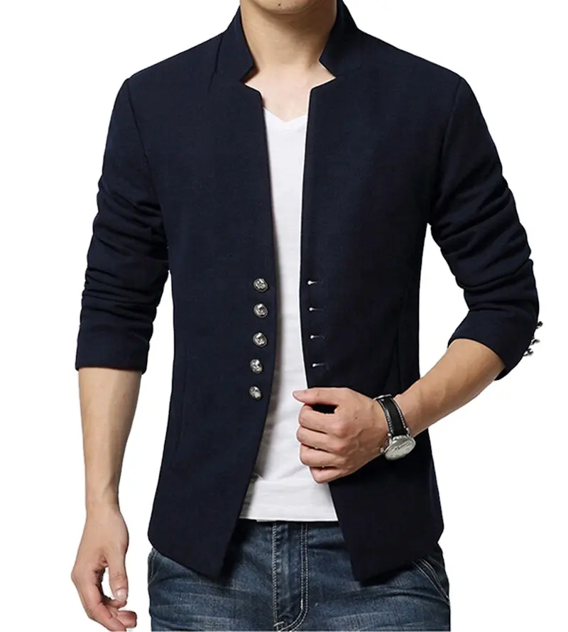 Manteau molletonné en tissu molletonné à motif écossais, col carré, idéal pour les hommes, Blazer Parkas vêtements d'extérieur