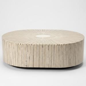 Mesa con Incrustaciones de Hueso de ILAHI, Diseño Moderno con Detalles de Ágata, Almacenamiento Portátil, Muebles para el Hogar - Product Image 5