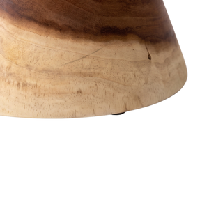 Modern <b>Adjustable</b> Wooden <b>Stool</b> Solid Wood Accent Seat Natural Finish Minimalist Lounge Furniture for Living Room Outdoor Home - Product Image 4