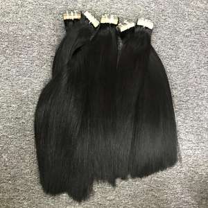 Vente en gros d'extensions de cheveux humains 100% ruban Remy vierge russe à double tirage en ruban brut Ins extensions de cheveux - Product Image 6