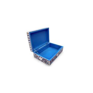 Modern Home Decor Resin Mother of Pearl Inlay Jewelry <b>Box</b> Wood <b>Material</b> Ring <b>Box</b> for Home Outboxes Decor - Product Image 3