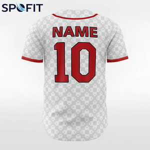 Camiseta de Béisbol Personalizada con Botones Completos y Servicio OEM, Diseño de Logotipo con Nombre y Número del Equipo Personalizados, Camiseta de Béisbol Juvenil Sublimada - Product Image 3