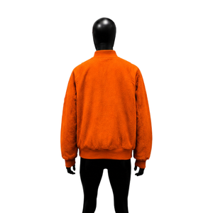 Blouson universitaire moderne orange tendance, léger, pour le quotidien, style streetwear, blouson universitaire moderne, boutons de qualité supérieure, style décontracté, vêtement d'automne, taille régulière - Product Image 2