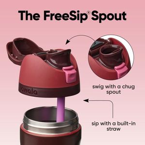 Borraccia Sportiva FreeSip in Acciaio Inox Isolato Senza BPA con Cannuccia per Viaggi - Product Image 3