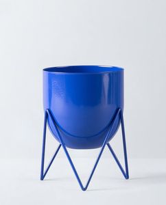Soporte de Hierro Simple para Macetas, Recubrimiento en Polvo, Decoración Interior para el Hogar, Diseño Minimalista Amarillo - Product Image 3
