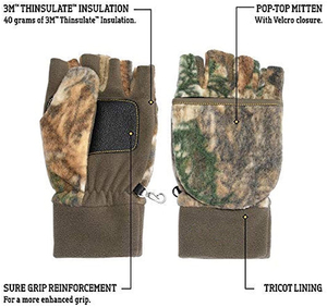Custom Logo Hunting Gloves | Sublimated Microfiber & Safety <b>Padding</b> | Wholesale Factory - Product Image 2