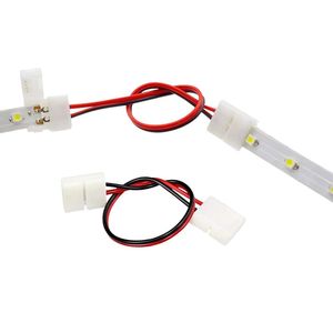 Kit Connettori per Strisce LED 8mm, Connettori a T ad Angolo Retto a 2 Pin Senza Soluzione di Continuità per FFC/FPC, Cavi Jumper per Strisce LED, Connettori Flessibili Piatti - Product Image 2