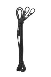 Juego de Brida de Cuero Negro de Lujo para Caballo, con Diadema de Cristal Azul, Narquera Acolchada, Brida Ecuestre Inglesa, Riendas de Goma MS TECHIFY - Product Image 4