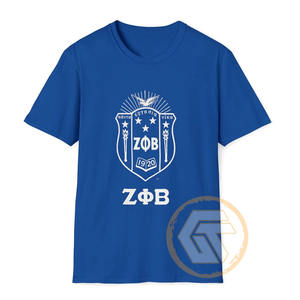 Camiseta de Algodón Zeta Phi Beta Personalizada al por Mayor, Ropa de Sororidad Lisa Teñida de Alta Calidad para Mujer, Estampado de Verano para Fraternidad - Product Image 5
