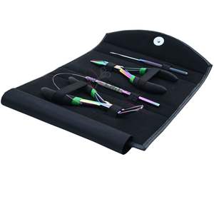 Kit d'accessoires pour extensions de cheveux arc-en-ciel avec outil à boucle et crochet, pince à micro-perles, ouvre-perles, outils de salon - Product Image 1