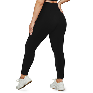 กางเกงโยคะเอวสูงไซส์ใหญ่ 1XL-5XL ผ้าเนื้อนุ่ม ยืดหยุ่นสูง ระบายอากาศได้ดี แห้งเร็ว ความยาวเต็มตัว สำหรับผู้หญิง - Product Image 1
