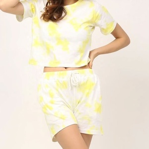 2026 Women's Spring Summer Cotton Breathable Quick Dry Crop <b>Top</b> Loose Casual O-Neck Short Sleeve Printed Solid Pattern Hip Hop - Product Image 3