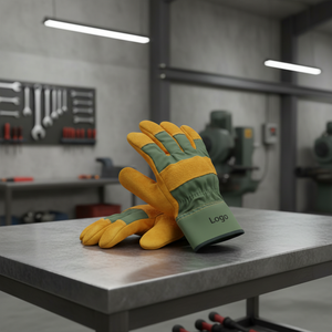 Wholesale Price Custom Design Cowhide <b>Leather</b> Fleece Lined TIG Welding <b>Gloves</b> for Industrial Construction Work Safety - Product Image 6