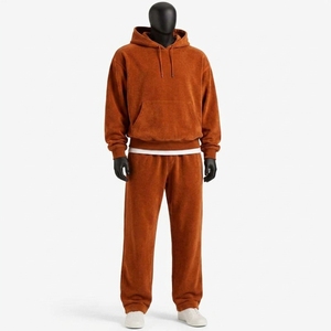 Ensembles de survêtements personnalisés pour hommes en molleton deux pièces, pull à manches longues, entraînement, jogging, survêtement pour hommes - Product Image 4