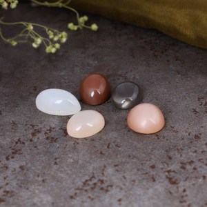 Wholesale Natural Multicolor Rainbow <b>Moonstone</b> Oval Cabochon Loose Semi Precious Gemstone for Jewelry Making - Product Image 2