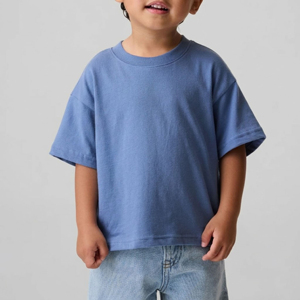 T-shirt imprimé personnalisé 280 g/m² pour enfants, 100 % coton, coupe oversize, épaules tombantes, pour activités de plein air - Product Image 5