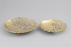 Bandeja de Servir Decorativa de Aluminio con Asas de Madera, Borde Floral, Rectangular, Plateada, para Aperitivos, Frutas, Bebidas, Decoración de Mesa - Product Image 2