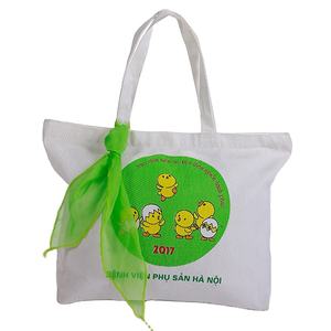 Sac fourre-tout en toile de coton sérigraphié avec logo personnalisé en gros Sac à provisions de petite taille avec motifs de lettrage personnalisés (20-30cm) - Product Image 2