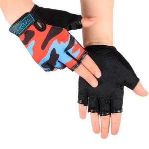 Gants de cyclisme professionnels mi-doigts pour adultes et enfants, gants de sport antidérapants pour vélo, skateboard, garçons et filles - Product Image 3
