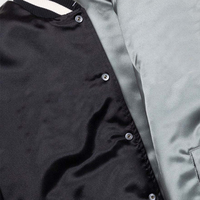 Veste en satin pour homme, très vendue, veste bomber classique, tissu satiné de qualité supérieure, col et poignets côtelés, fermeture éclair sur le devant, vêtements décontractés, vente en gros