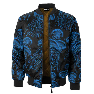 Customizable Unisex Bomber <b>Jacket</b> Windproof <b>Lightweight</b> Custom Logo Colors Fashion Casual Outerwear Wholesale OEM/ODM Available - Product Image 1