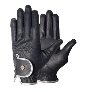 Golf <b>Glove</b> Right Hand Genuine <b>Leather</b> Non Slip Pull On Unisex <b>Black</b> - Product Image 1