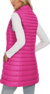 <b>Women's</b> Lightweight Breathable Insulated Puffer Vest OEM Manufacturer Custom Logo <b>Sleeveless</b> Quilted <b>Jacket</b> Stand Collar Casual - Product Image 3