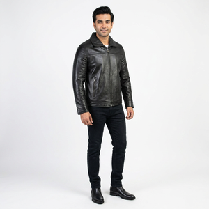 High Quality Long Sleeve <b>Leather</b> <b>Jacket</b> Design Your Own Fashion with Best Price for Winter with Down Material <b>jacket</b> for <b>men</b> - Product Image 1