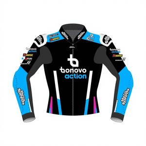 Chaqueta de Motociclismo Scott Redding Rucati WSBK, Chaqueta de Cuero para Carreras con Paneles Elásticos Flexibles, Ajuste Cómodo y Protección Contra Impactos - Product Image 1