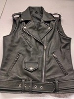 Gilet en cuir véritable de luxe à double boutonnage, coupe-vent, respirant, style formel intemporel, allure moderne, logo personnalisé