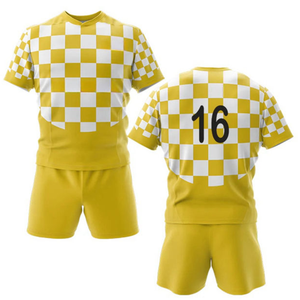 Maillot de rugby en coton respirant pour homme, uni ou rayé, uniforme scolaire ou universitaire pour le sport et l'entraînement - Product Image 1