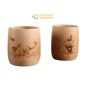 Taza de Té de Bambú Natural, Taza de Café, Taza de Vino, Taza de Viaje, Taza Artesanal para Beber, Taza de Regalo para Actividades al Aire Libre con Grabado de su Logotipo - Product Image 3