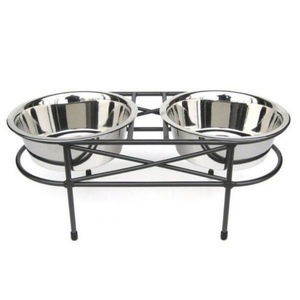 Station d'alimentation pour animaux de compagnie élégante en acier inoxydable, support décoratif pour gamelle de chien, station de repas haut de gamme pour animaux, mangeoire moderne pour animaux, luxe - Product Image 5
