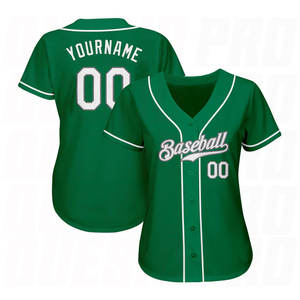 Custom Green Baseball Jersey Unisex Adult Short Sleeve Regular Fit Screen Printing Breathable Polyester Team Name 00 - Product Image 2