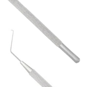 Manipulador de núcleos de hongos manual, punta hemisférica de 0.65 mm, angulado, 12.5 cm, microcirugía oftálmica, acero inoxidable, reutilizable - Product Image 6