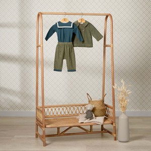 Porte-vêtements en rotin de haute qualité pour l'organisation domestique, étagère à vêtements en canne - Product Image 3