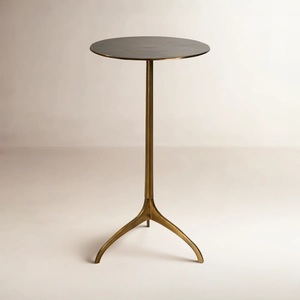 Table de bar ronde élégante avec base à trépied mince, design compact et peu encombrant, construction durable pour une utilisation élégante dans le salon - Product Image 3