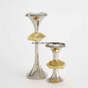 Brass Candle Stand Set Gold Black <b>Top</b> Home Decoration Durable Metal Holder for Table Centerpiece Wedding & Parties Supplies - Product Image 3