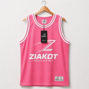 เสื้อบาสเก็ตบอลคอกลมสีส้มดำขาวแบบริบถักสั่งทำขายส่งโดยตรงจากโรงงานขายดีที่สุดในอุตสาหกรรม - Product Image 5