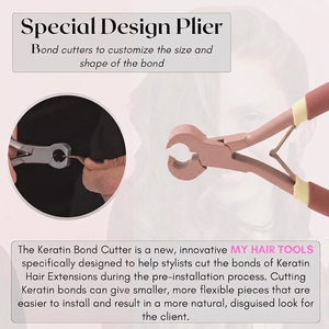 Pinzas Profesionales de Acero Inoxidable para Remover Extensiones de Cabello con Queratina, para Salones de Belleza Premium - Product Image 5