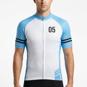 Maillot de cyclisme pour homme avec fermeture éclair intégrale, personnalisable par sublimation, maillot de cyclisme écologique, maillot d'entraînement pour homme avec fermeture éclair - Product Image 1